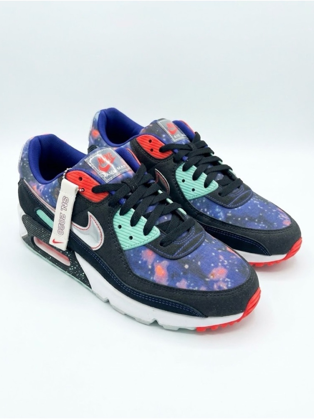 Nike Galaxy Print Sneakers - Black/Blue/Seafoam/Red